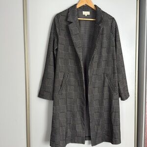 MOVING SALE Long Houndstooth Layering Jacket